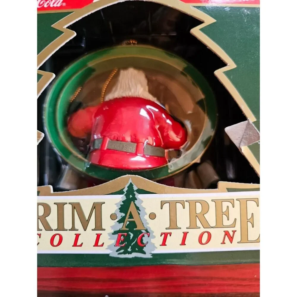 Coca Cola Trim-A-Tree Ornament 1995 Sparkling Holidays Santa NIB